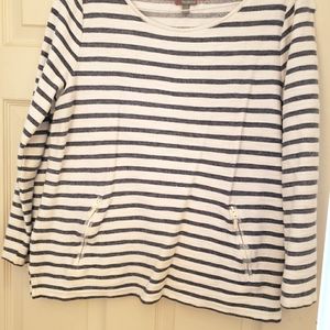 Striped sweatshirt style Talbots top
